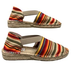 Colorful Striped Alpargatus Spanish Espadrilles for Women, Like New!